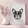 Artistic French Bulldog - Laser PDF