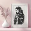 Free Virgin Mary Files For Digital Download In SVG Format