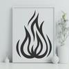 Free Unique Flames Template DXF - Commercial Use