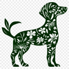 Unique Standing Dog Image - DXF