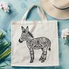 Beautiful Standing Donkey In SVG - Commercial Use