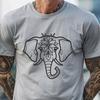 Ornate Elephant - PNG Format