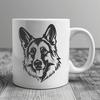 Unique German Shepherd In DXF Format