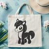 Beautiful Vector Horse Illustration - Scalable Graphics A high-quality digital image of a horse created with scalable graphics.