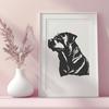 Stunning Rottweiler - Laser DXF