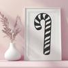 Candy Cane Decal In PDF File Format For Free Download