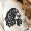 Artistic Cocker Spaniel In SVG & DXF