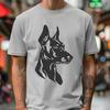 Artistic Doberman Pinscher Vector Craft File