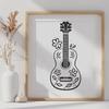 Creative Guitar Vector Image - Free PDF