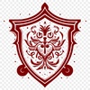 Elegant Shield Illustration - Vector Graphic Design A high-quality vector graphic illustration of a ornate shield with intricate design.