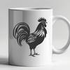 Creative Cockerel In DXF Format - Free Download