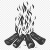 Artistic Flames Clipart - Free DXF Download