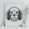 Creative Cocker Spaniel In DXF - Free Digital Download