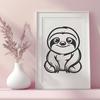 Sloth In PNG Format - Free Commercial Use License