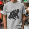 Detailed Full-Bodied Toad Design for Crafts and Art Projects A detailed illustration of a full-bodied amphibian with smooth, warty skin.