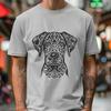 Great Dane Digital Drawing In SVG, PNG, PDF And DXF Formats