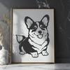 Beautiful Corgi Printable Image In PNG For Free Download