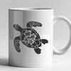 Floral Sea Turtle PDF - Free Commercial Use Download