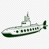Underwater Explorer Vector Graphic A detailed, editable illustration of a submarine, designed as vector art for use in various design projects.