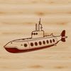 Detailed Underwater Vehicle Illustration Illustration of a submarine vehicle with detailed design elements.