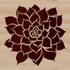 A vector graphic representation of a desert plant with succulent characteristics.