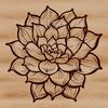 Beautiful Cactus SVG Image Free An illustration of a succulent, a type of cactus or desert-dwelling plant, suitable for floral designs and gardening themes.