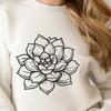 A stylized illustration of a succulent plant, suitable for floral designs in various digital formats.