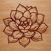 An intricately designed vector graphic of a popular gardening subject, often grown in dry climates.