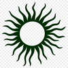 Free sun graphic illustration in vector format for web design, print projects, and cutting machine templates.
