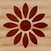 Minimalist Sunflower Drawing An illustrative depiction of a single blooming sunflower in a minimalist style.