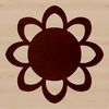 A simple line drawing of a sunflower, a type of flowering plant often associated with gardening and nature.