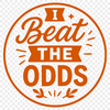 Inspiring quote about cancer survivorship in a clean vector design