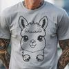 Whimsical Alpaca Vector Art A stylized illustration of a South American alpaca in a naturalistic pose.