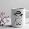 Cute Alpaca SVG Design An illustration of a friendly-looking South American camelid animal with soft fur and long neck.