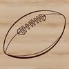 Beautiful American Ball Design A vector illustration of an American Football, designed for graphic designers and crafters.