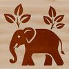 Detailed Elephant Icon SVG Design An SVG icon of a single large elephant with a detailed design for various applications.