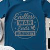 Illustrative quote about the importance of peace in a world without war.