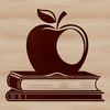 Apple Educational Resource Illustrative design concept of an Apple Book for educational purposes.