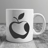 Delicious Red Apple Illustration A stylized illustration of a ripe red apple.