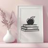 Free SVG Apple Book Icon for Education Apple Book icon in vector format, suitable for educational resources and commercial use.
