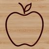 Free Vector Apple Clip Art A digital representation of a ripe apple, suitable for graphic design and crafting.