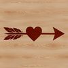 SVG arrow vector template for Cricut and laser cutter use.