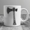 Sturdy Axe Vector Illustration An illustration of a sturdy axe, designed as vector graphics for digital applications.