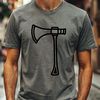 Woodworking Axe Icon Vector illustration of a standard axe with a wooden handle and metal head.