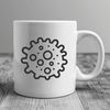 A detailed illustration of a single bacterial cell for vector art design.