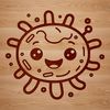 Free germs clipart illustration An illustration of bacteria in vector format.