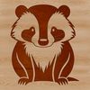 Vector Badger Illustration A detailed illustration of a badger in vector format.