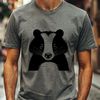 Free Vector Graphic Badger Design A vector illustration of a badger, a wild animal often found in woodlands.