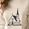 Beautiful Baptist Church Vector Illustration Baptist church building vector illustration with detailed architecture and design.