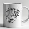 Detailed Baseball Vector Graphic A detailed illustration of a baseball, perfect for vector art projects and designs.